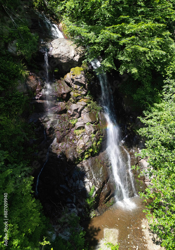 A view from Soguksu Waterfall in Borcka, Artvin, Turkey