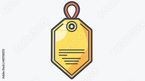 Free tag sketch icon. flat vector style isolated on white background