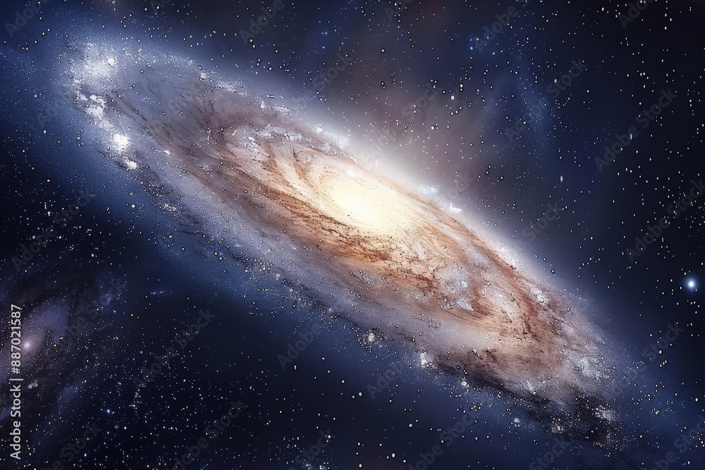 Animated illustration of stars, galaxy and universe. Animated illustration of stars, galaxy and universe.