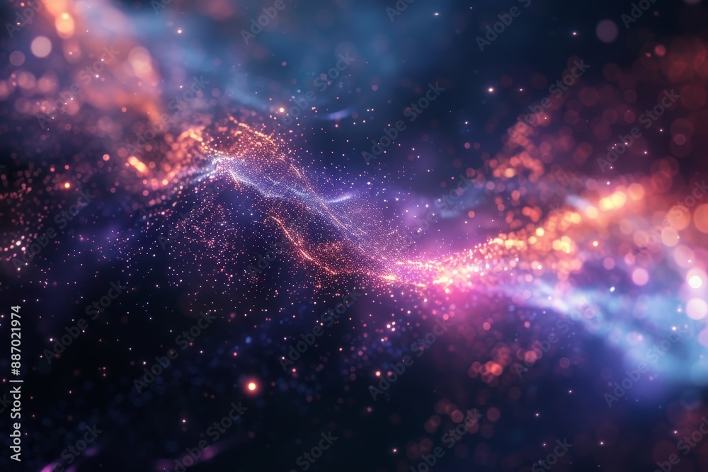 Animated illustration of stars, galaxy and universe. Animated illustration of stars, galaxy and universe.