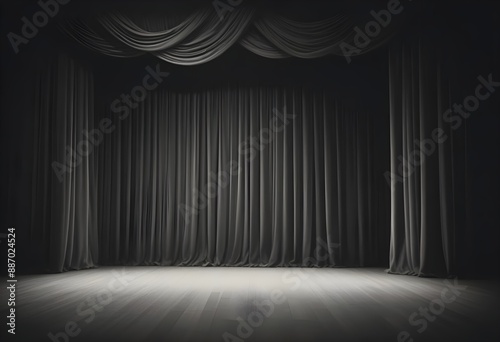 Dark velvet curtains theater background screen, wallpapre, texture, set, sample