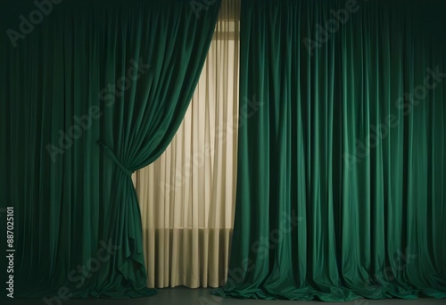 Dark velvet curtains theater background screen, wallpapre, texture, set, sample photo