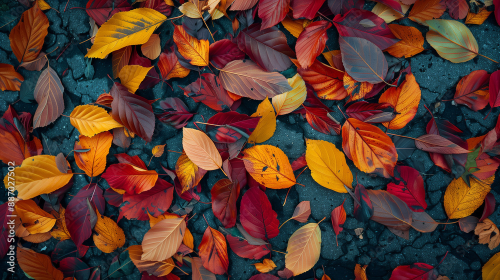 A vibrant image representing a colorful autumn A vibrant image representing a colorful autumn