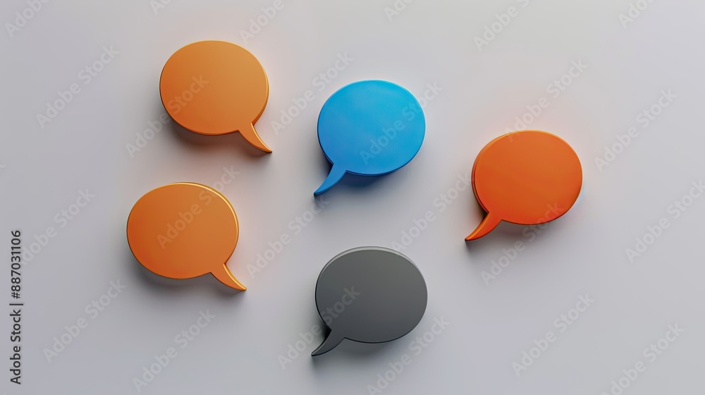 3D Speech Bubbles. 3D Speech Bubbles.