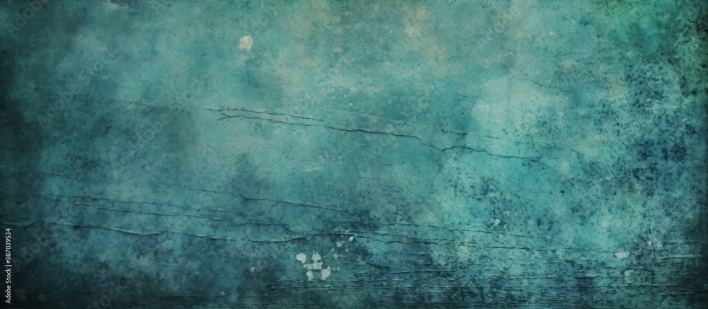 Fototapeta premium Abstract Teal and Blue Grunge Texture Background