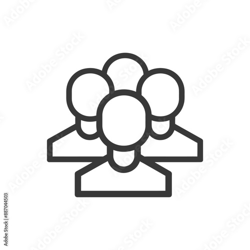 forum minimalist line art icon logo symbol