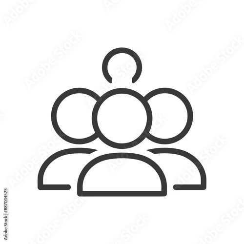 forum minimalist line art icon logo symbol