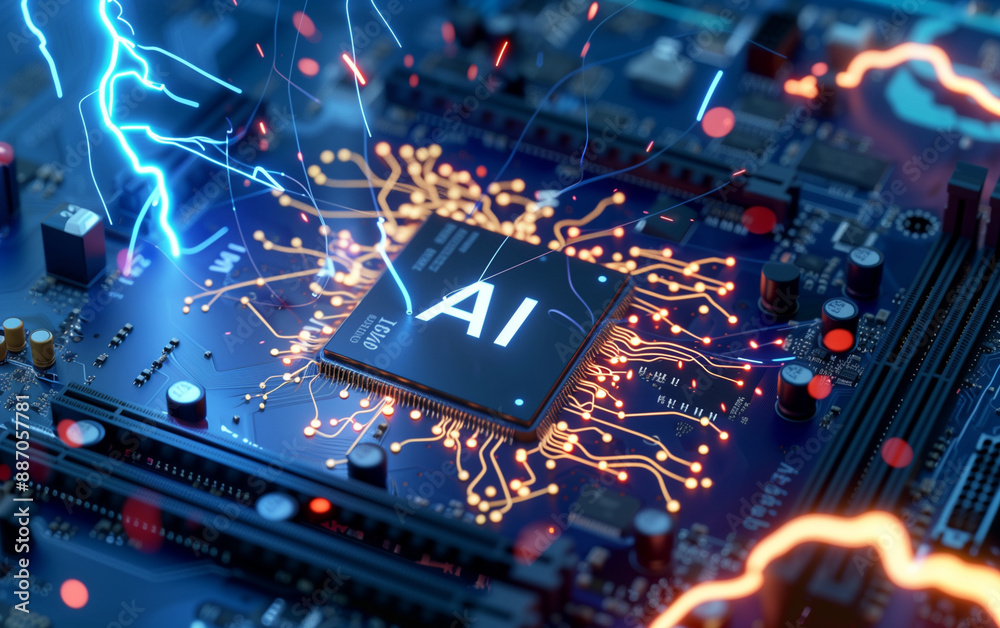 Fusion of AI and advanced 3D rendering technology: Futuristic visuals ...