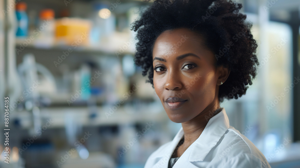 Fototapeta premium Research Scientist Conducting Research in Laboratory