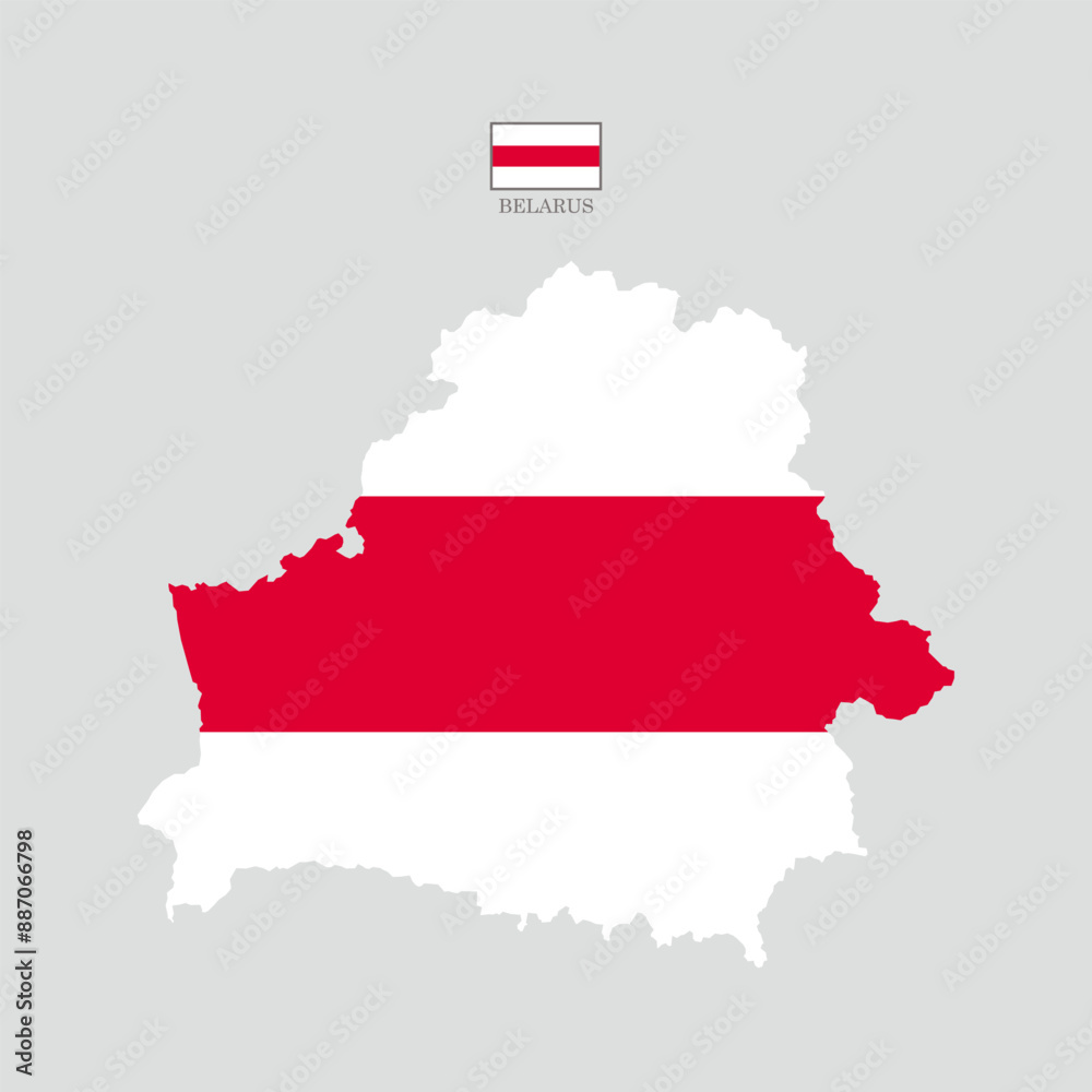 belarus vector map with flag and state in color. Background map eps 10 Vector illustration Europe belarus vector map with flag and state in color. Background map eps 10 Vector illustration Europe