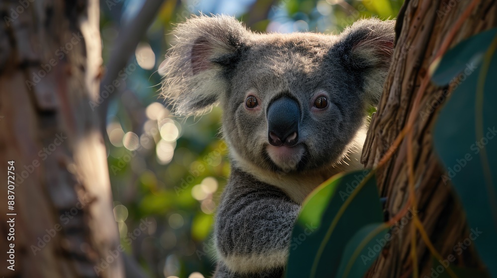 Obraz premium this is a close up of a joey koala