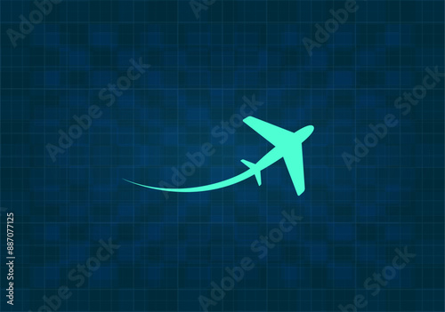 vector illustration on blue background