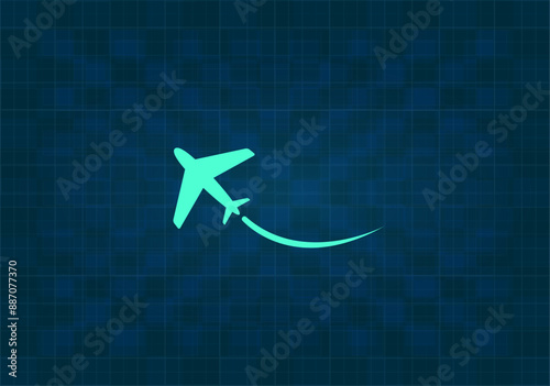 vector illustration on blue background