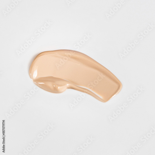 An elegant sample of a cosmetic swatch showcasing a rich shade and silky texture. Perfect for use in advertising campaigns, product catalogs, and sales presentations.
