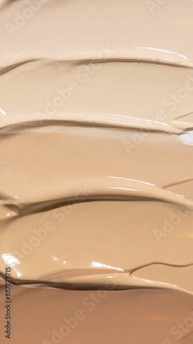 An elegant sample of a cosmetic swatch showcasing a rich shade and silky texture. Perfect for use in advertising campaigns, product catalogs, and sales presentations.