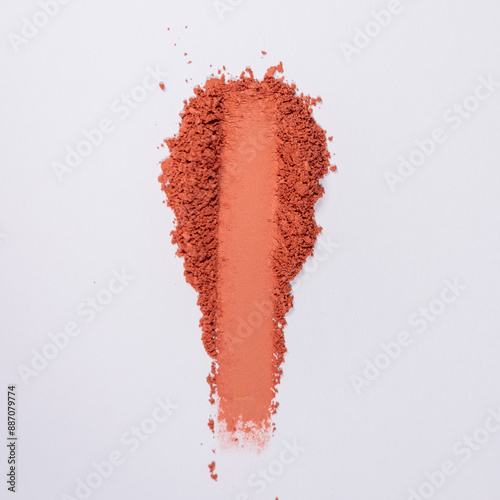 An elegant sample of a cosmetic swatch showcasing a rich shade and silky texture. Perfect for use in advertising campaigns, product catalogs, and sales presentations.