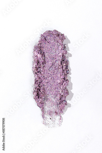 An elegant sample of a cosmetic swatch showcasing a rich shade and silky texture. Perfect for use in advertising campaigns, product catalogs, and sales presentations.