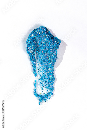 An elegant sample of a cosmetic swatch showcasing a rich shade and silky texture. Perfect for use in advertising campaigns, product catalogs, and sales presentations.