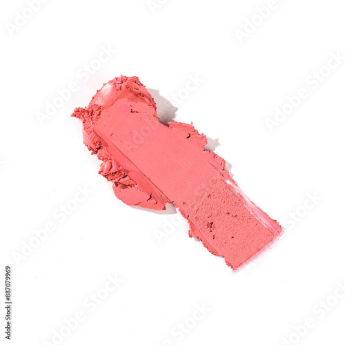 An elegant sample of a cosmetic swatch showcasing a rich shade and silky texture. Perfect for use in advertising campaigns, product catalogs, and sales presentations.