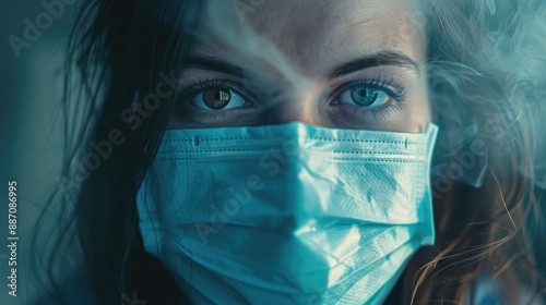 Concept of COVID 19 Pandemic Using Surgical Masks for Protection