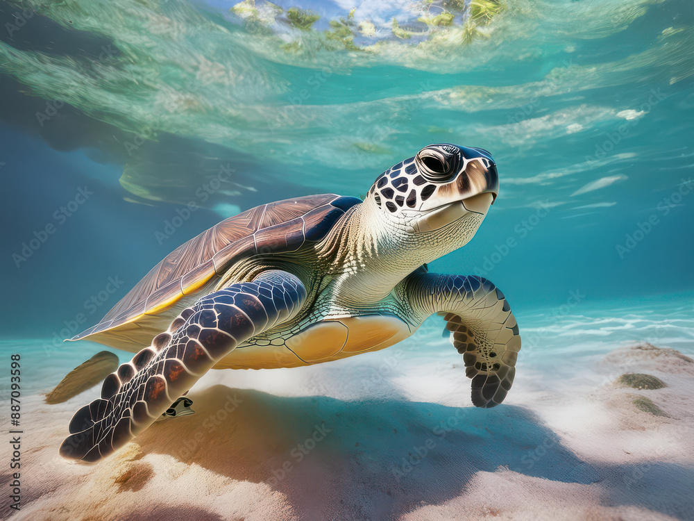Obraz premium turtle in the water