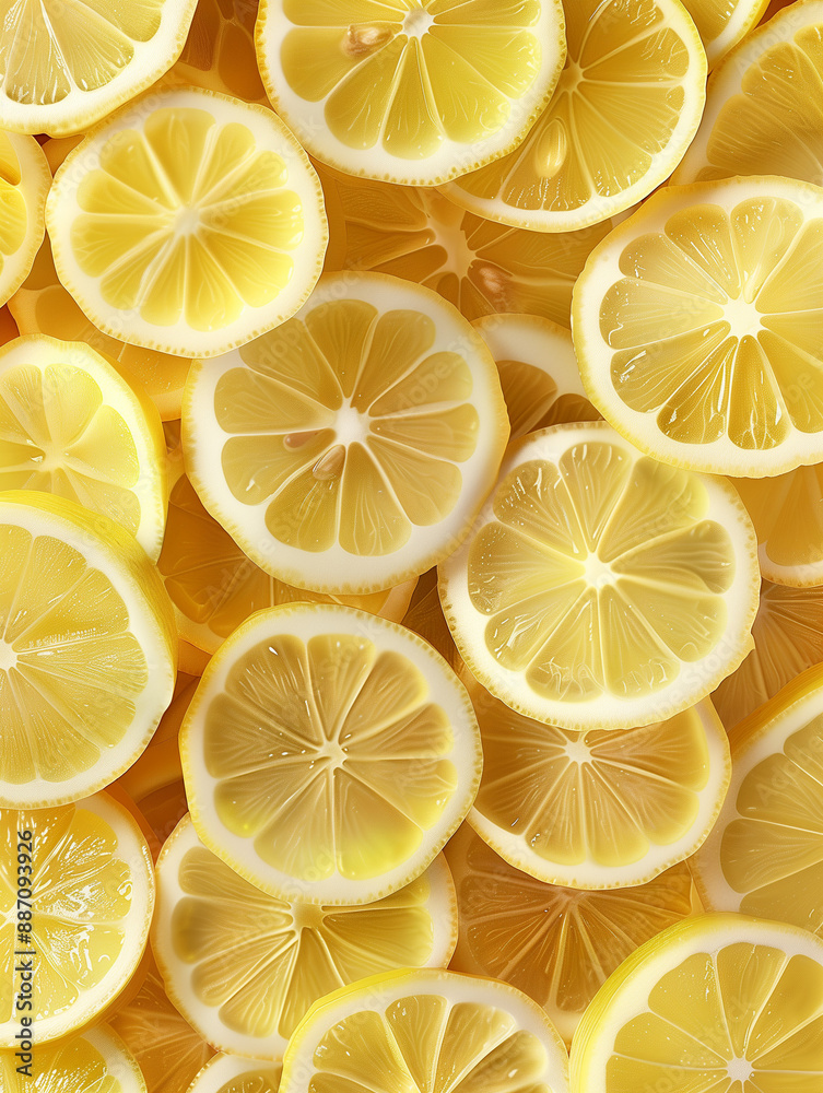 Sfondo con fette di limone.