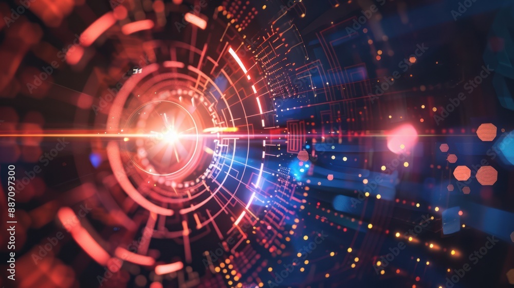 Obraz premium Abstract Digital Technology Background