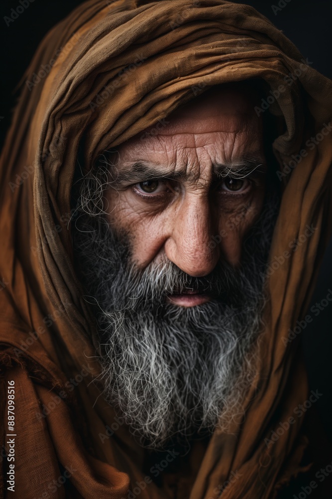 Visual representation of the portrait of the prophet Amos from the bible. Prophet Amos, humble man, shepherd and sycamore grower. Visual representation of the portrait of the prophet Amos from the bible. Prophet Amos, humble man, shepherd and sycamore grower.