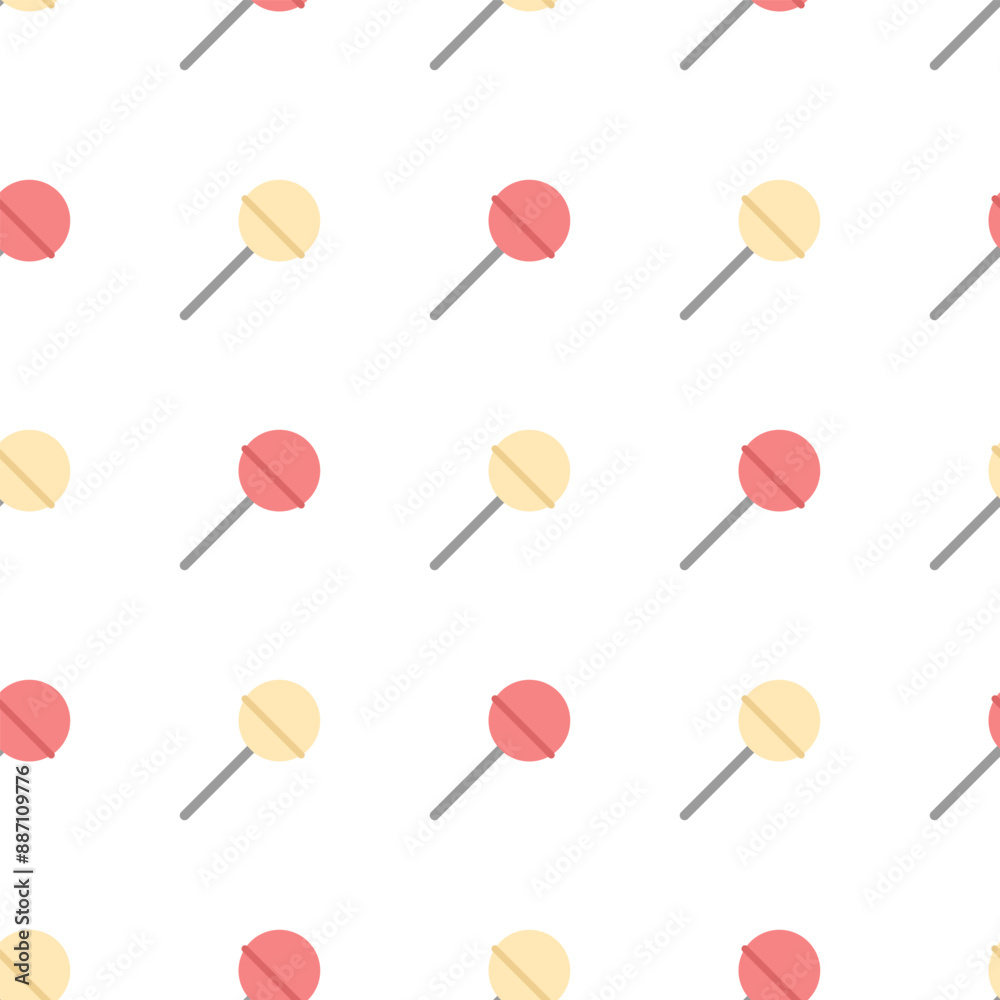 Vector candy seamless pattern. Lollipop icon that repeats endlessly. Simple web background vector. Candy texture. Background template with candies. Vector candy seamless pattern. Lollipop icon that repeats endlessly. Simple web background vector. Candy texture. Background template with candies.