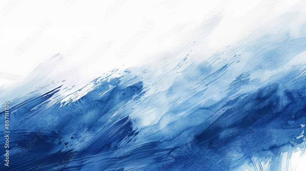 Abstract watercolor background with blue brush strokes Abstract watercolor background with blue brush strokes
