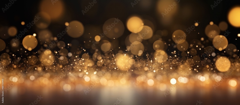 Golden Bokeh Lights Background Golden Bokeh Lights Background