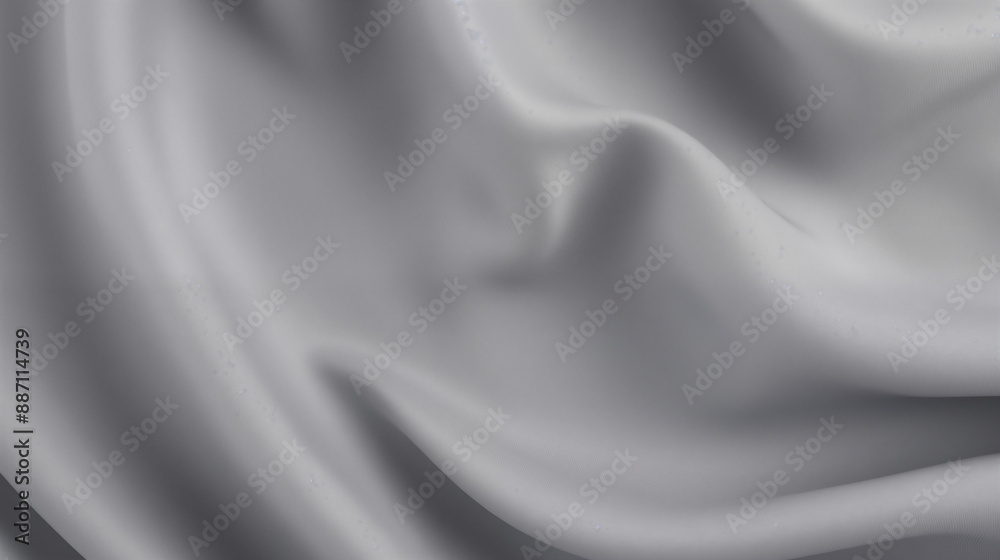 Fototapeta premium Close Up of Smooth Gray Fabric with Subtle Shadows and Light Play