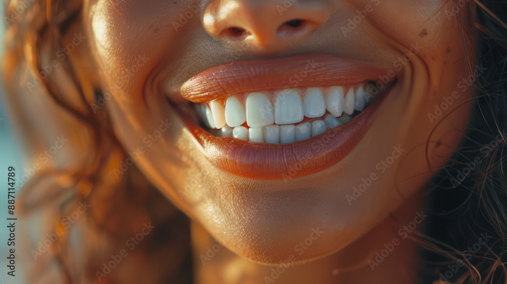 Professional Teeth Whitening. Shot using a Hasselblad camera. Professional color grading.generative ai Professional Teeth Whitening. Shot using a Hasselblad camera. Professional color grading.generative ai