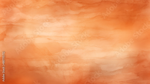 Warm Orange Watercolor Art