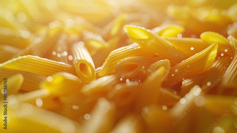 A plate of pasta with a gently blurred setting. A plate of pasta with a gently blurred setting.