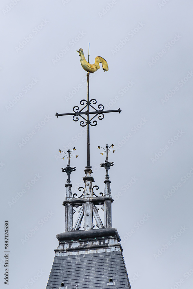 Church of Saint Germain-l'Ecossais (Eglise Saint-Germain-l'Ecossais). Built in the 15th century in a flamboyant Gothic style, it refers to Saint Germain l'Ecossais. Amiens, Somme, Picardie, France.