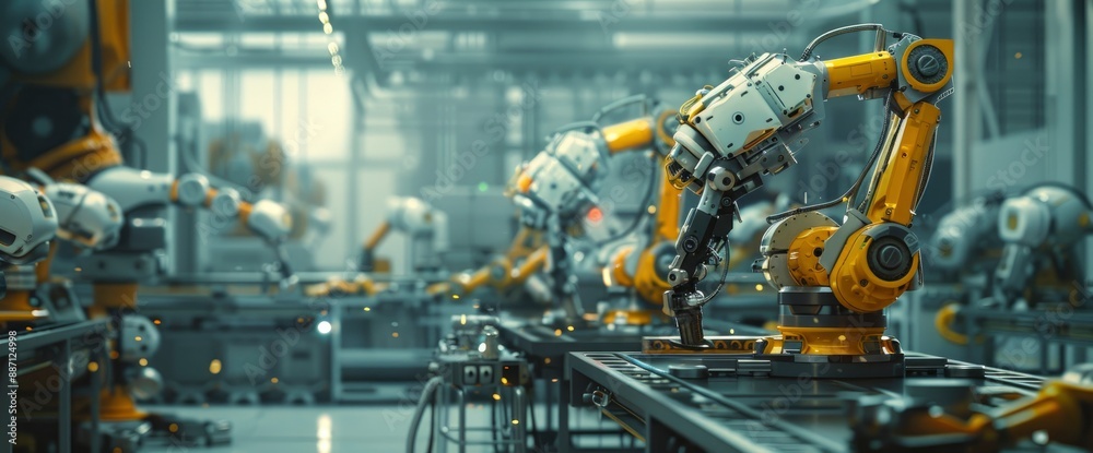 Create an automated manufacturing plant with AI-driven robots Create an automated manufacturing plant with AI-driven robots