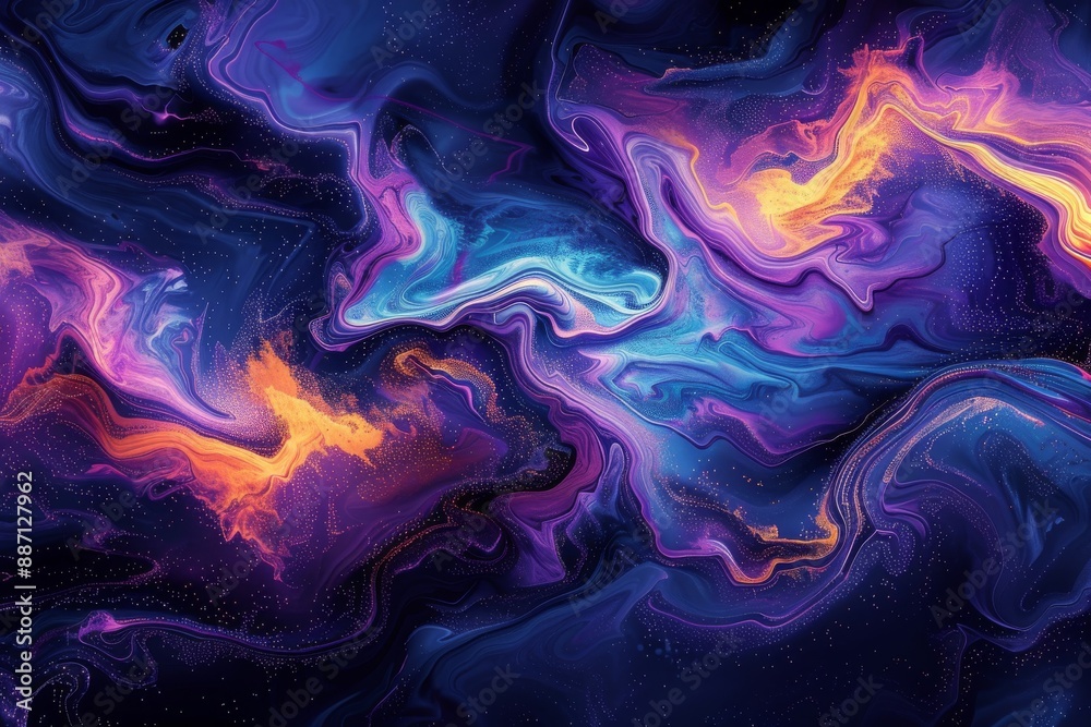 Abstract digital art with vibrant swirling patterns, representing dynamic motion and creativity. Abstract digital art with vibrant swirling patterns, representing dynamic motion and creativity.