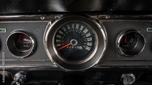 Εκτύπωση καμβά Speedometer on a car dashboard
