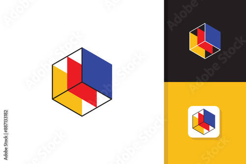 stack logo design vector template