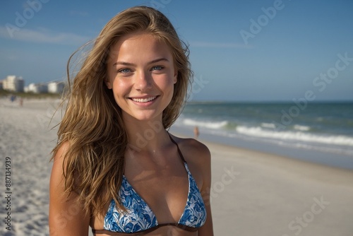Florida Beach - Person on a Florida Beach © Platinum Images
