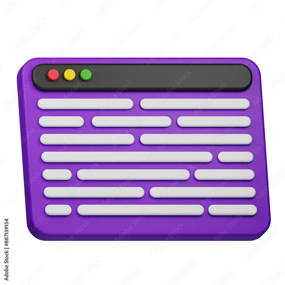 web development 3d icon isolated on the transparent background web development 3d icon isolated on the transparent background