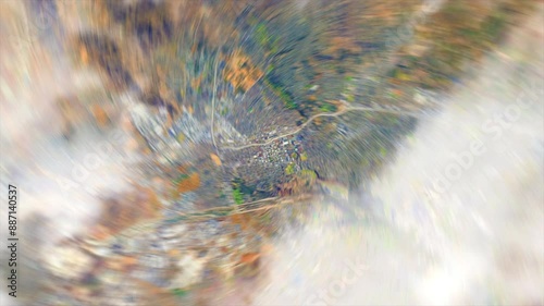 Zoom from space on Riverside - California - USA - Zoon In