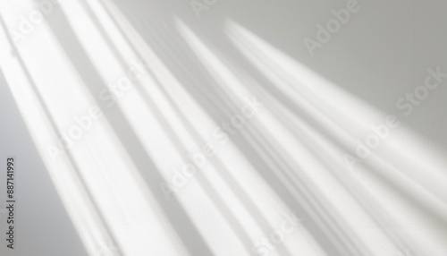 Window natural shadow overlay effect on white texture background, for overlay on product presentation, backdrop and mockup