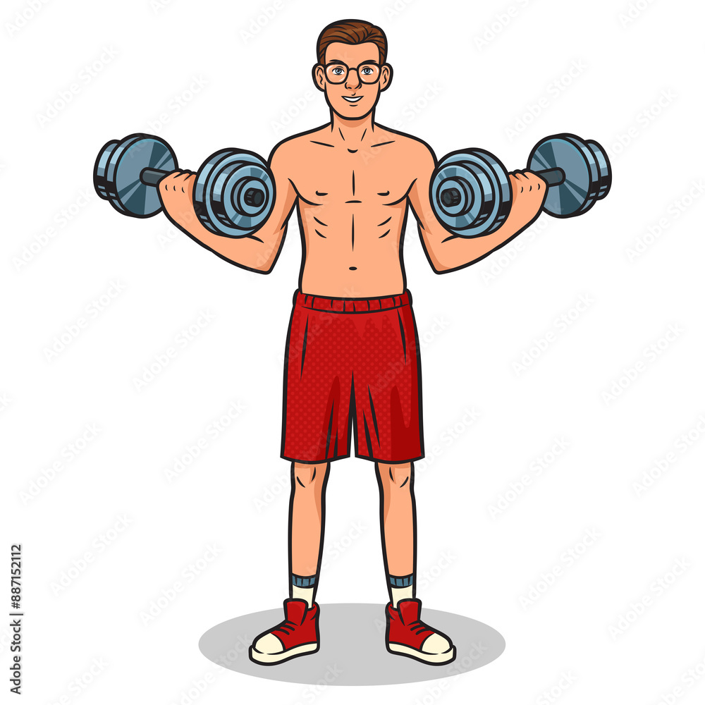 thin skeleton man with dumbbells in the gym pinup pop art retro PNG illustration. Comic book style imitation. thin skeleton man with dumbbells in the gym pinup pop art retro PNG illustration. Comic book style imitation.