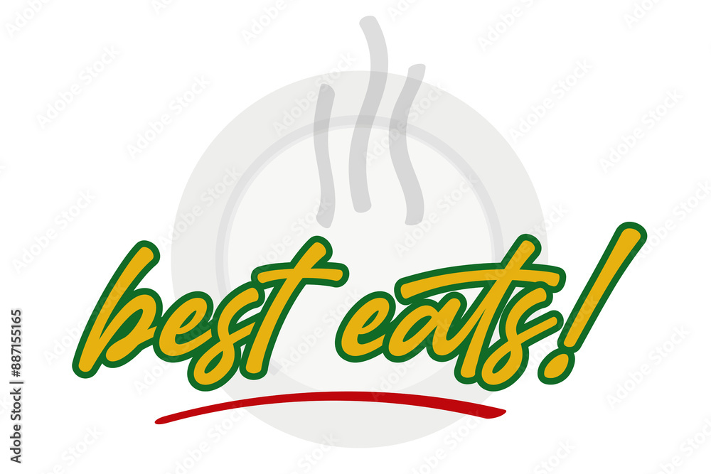 Obraz premium Best Eats Eatery Logo Steaming