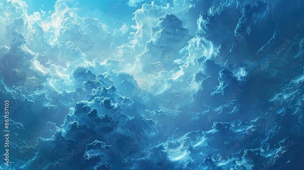 Clouds in the sky above the ground meteorological science skyward view Clouds in the sky above the ground meteorological science skyward view