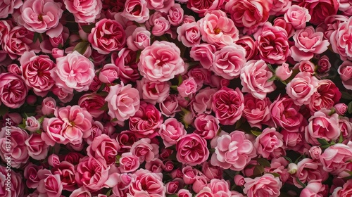 Fototapeta Naklejka Na Ścianę i Meble -  Background of pink roses