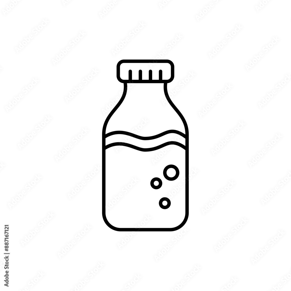 bottle of milk icon bottle of milk icon