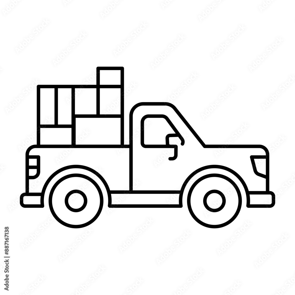illustration of a truck ion illustration of a truck ion